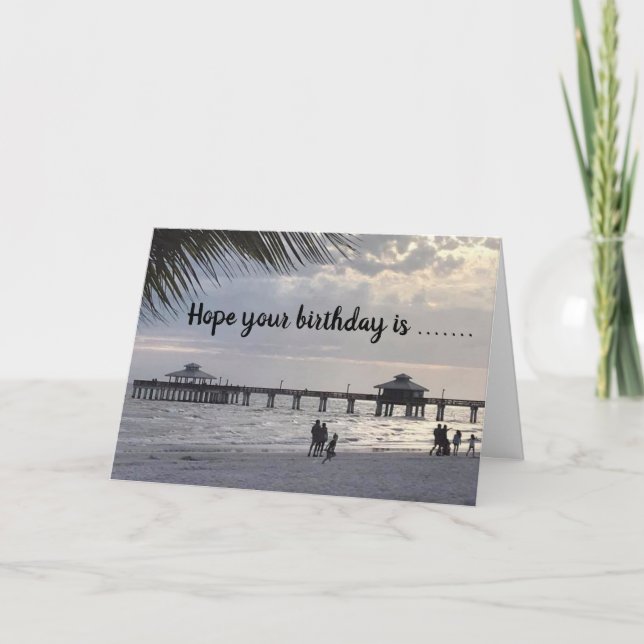CARTE ANNIVERSAIRE VOUS SOUHAITE *MEILLEURE JOURNÉE À LA (Devant)