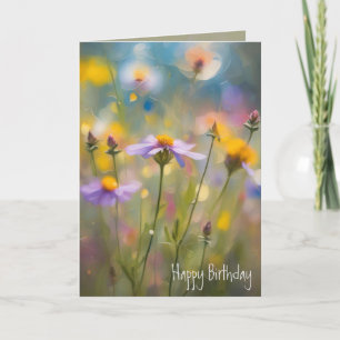 Carte Anniversaire Whimsy Fleur sauvage