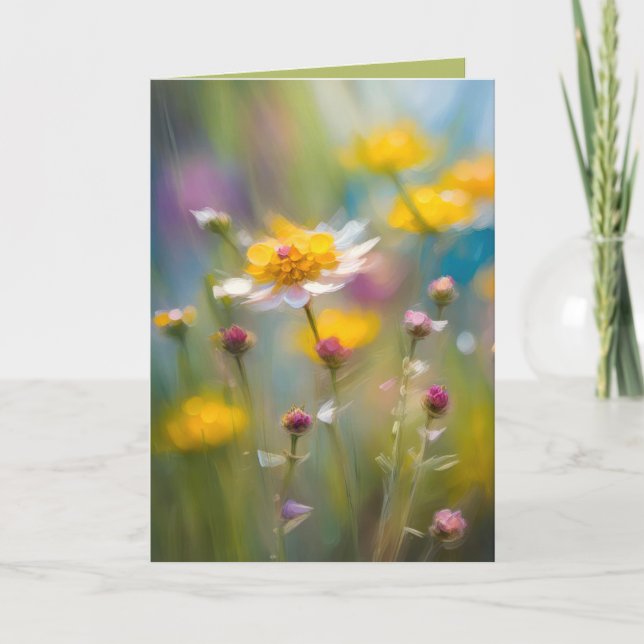 Carte Anniversaire Whimsy Fleur sauvage (Devant)