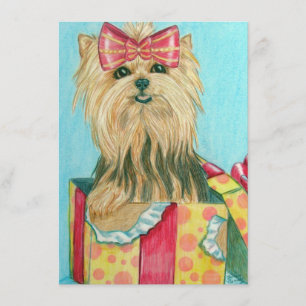 Carte Anniversaire Yorkie
