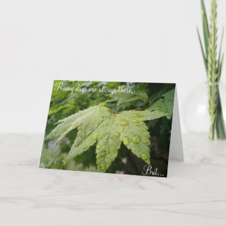 Carte Anniversaires de jour pluvieux