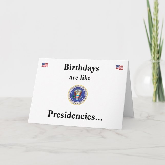 Carte Anniversaires et présidents (Devant)