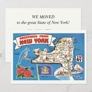 Carte Annonce de déménagement à New York