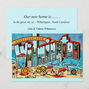Carte Annonce de déménagement à Wilmington NC