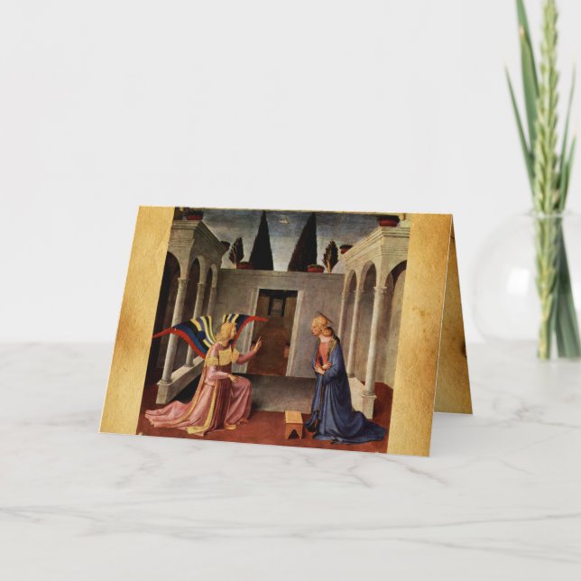 Carte ANNONCE de FRA ANGELICO Vieux Bénédiction irlandai (Devant)