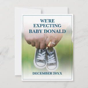 Carte Annonce de grossesse avec chaussures de bébé