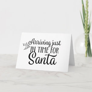 Carte Annonce de grossesse de Noël Bébé attendu pour déc