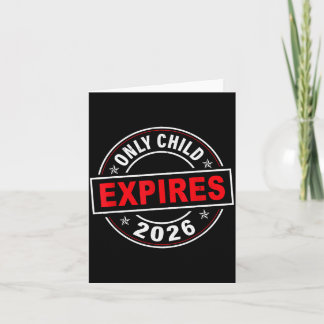 Carte Annonce de grossesse pour enfant unique expire en