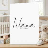 Annonce de l'année de Nana EST Design de script él