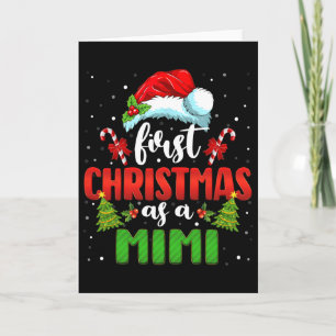 Carte Annonce Santa Premier Noël En Tant Que Famille Mim