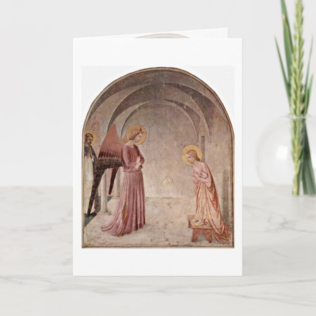 Carte Annonciation Avec Saint-Dominique Par Fra Angelico (Devant)