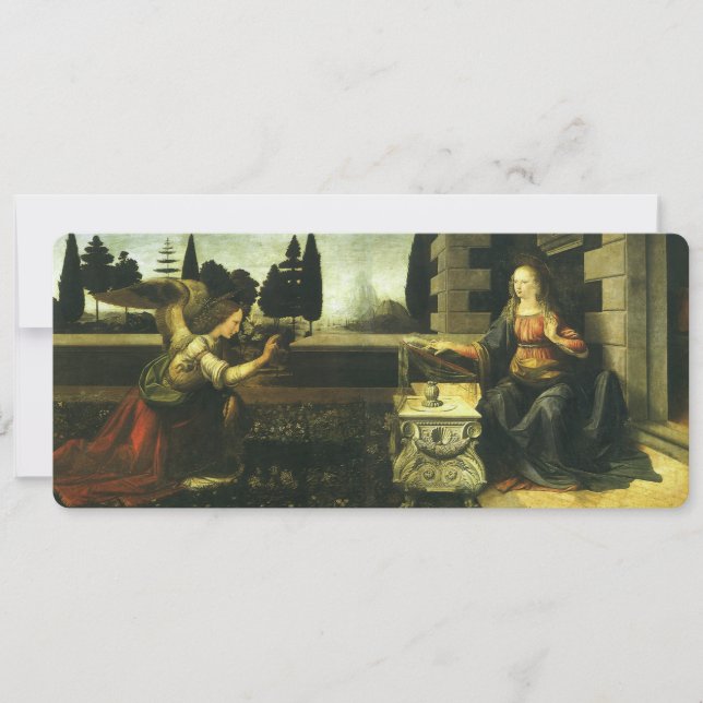 Carte Annonciation du Seigneur par Léonard de Vinci (Devant)