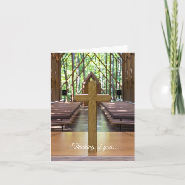 Carte Anthony Chapelle Croix Carte Sympathy Card (Devant)