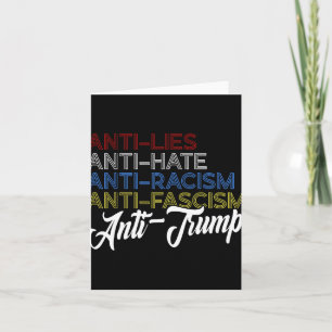 Carte Anti Mensonge Anti Haine Anti-Racisme Anti-Fascism