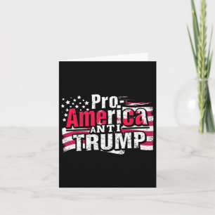 Carte Anti-Trump anti-américain - Le drapeau américain r