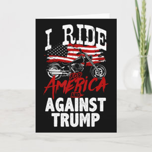 Carte Anti Trump Biker Pro Démocratie Résister Contre Tr