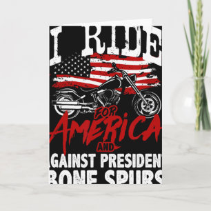 Carte Anti Trump Biker Résister contre la pousse osseuse