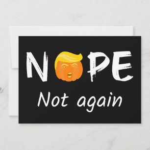 Carte Anti-Trump - Non, pas encore Halloween Edition II