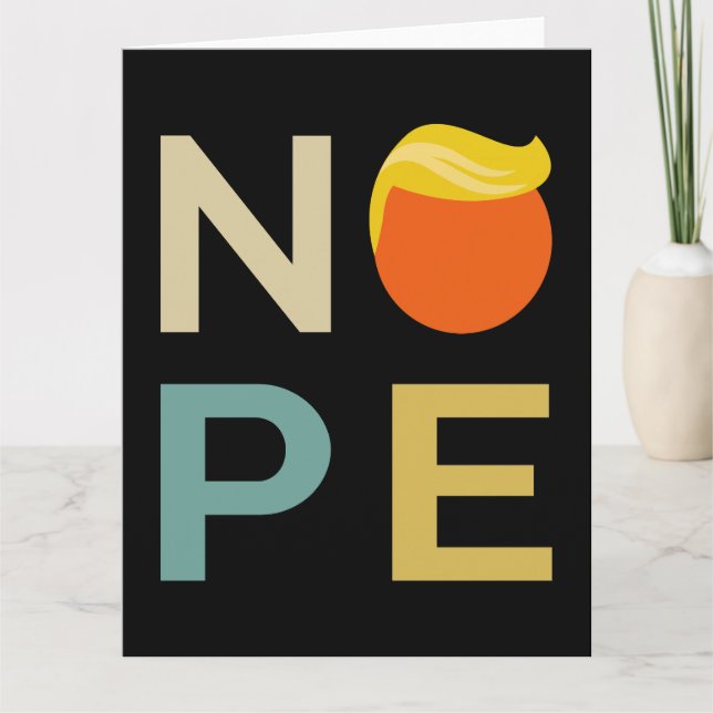 Carte Anti-Trump - Nope Edition III (Devant)