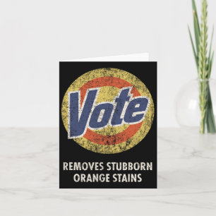 Carte Anti-Trump Vote Detergent Fun Vintage