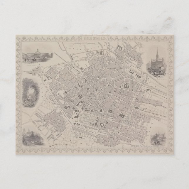 Carte antique de Belgique (Devant)