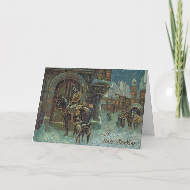 Carte antique de bonne année (Devant)