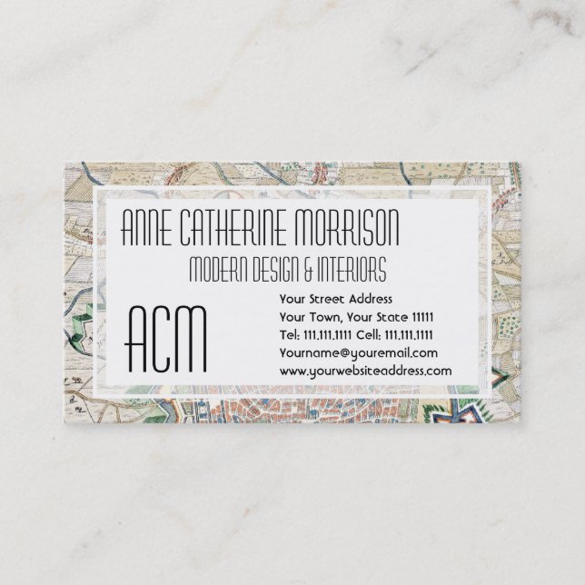 Carte antique de la cartographie d'Anvers (Devant)