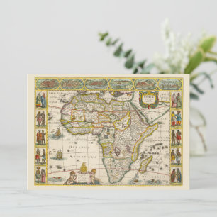 Carte antique de l'Afrique par Hondius et Jansson