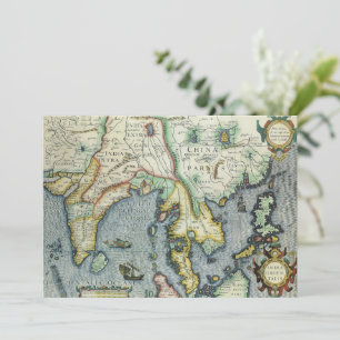 Carte antique de l'Asie du Sud-Est par Mercator / 