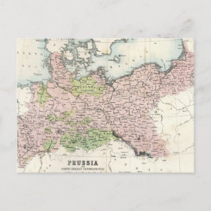 Carte antique de Prusse