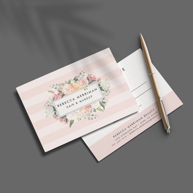 Carte Antique Floral Logo Certificat cadeau (Créateur téléchargé)