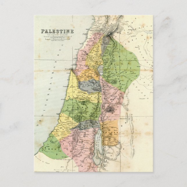 Carte antique - Palestine biblique (Devant)