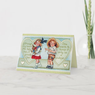 Carte Antique Saint-Valentin