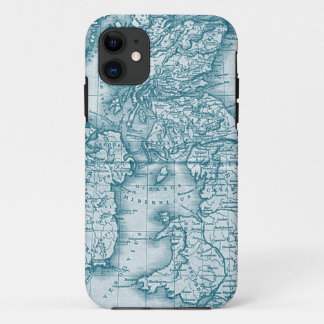 Carte antique turquoise Vieux Monde Iphone 5 Coque