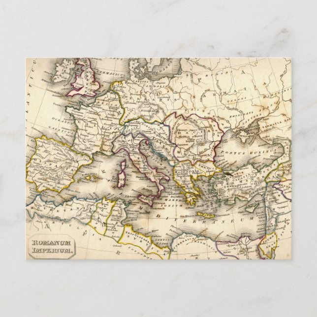 Carte Antquie de l'Ancien Romain (Devant)
