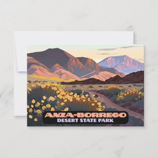 Carte Anza Borrego Desert State Park Californie (Devant)