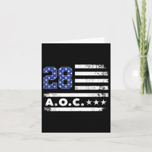 Carte Aoc 2028 A.o.c. 2028 Pour Président American Flag