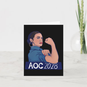 Carte Aoc 2028 Alexandria Ocasio Cortez 2028 Manche Long