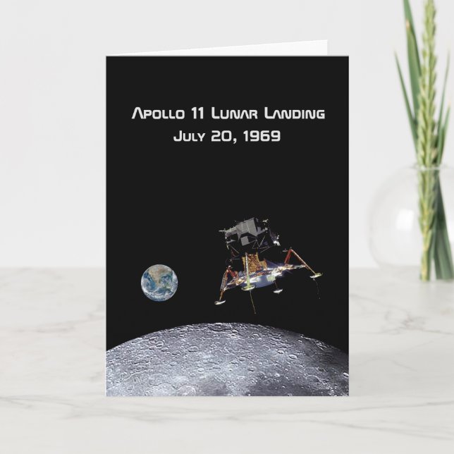 Carte Apollo 11 Débarquement lunaire (Devant)