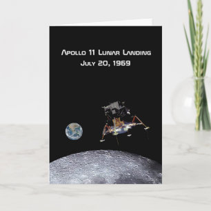 Carte Apollo 11 Débarquement lunaire