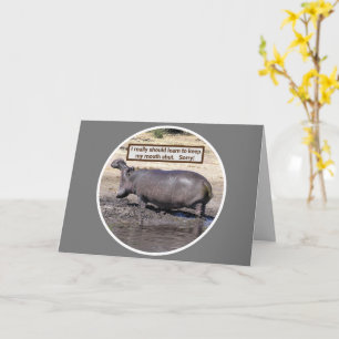 CARTE APOLOGIE/VRAIMENT DEVRAIT APPRENDRE À MAINTENIR MA