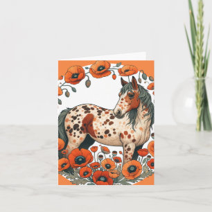 Carte Appaloosa Horse Poppy Appy Hors