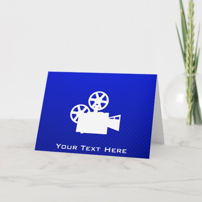 Carte Appareil-photo de film bleu (Devant)