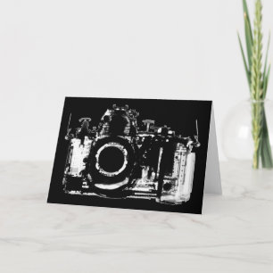 CARTE APPAREIL PHOTO DE LA VISION X-RAY - NOIR ET BLANC