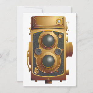Carte Appareil photo steampunk vintage