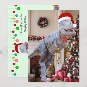 Carte Appartement de Noël Dinosaur