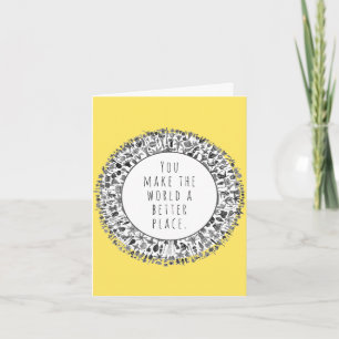 Carte Appréciation des bénévoles