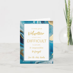 Carte appréciation du bénévole semaine bleue or