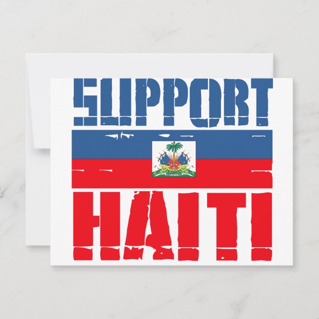 Carte Appuyer Haïti (Devant)
