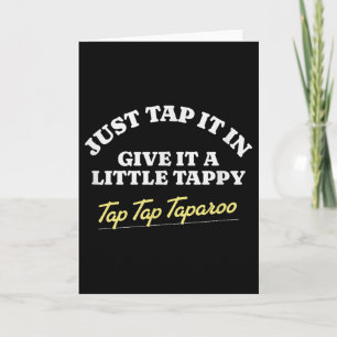 Carte Appuyez dessus, donnez-lui un petit tap tap tap ta